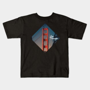 San Francisco California Golden Gate Bridge Sunshine Kids T-Shirt